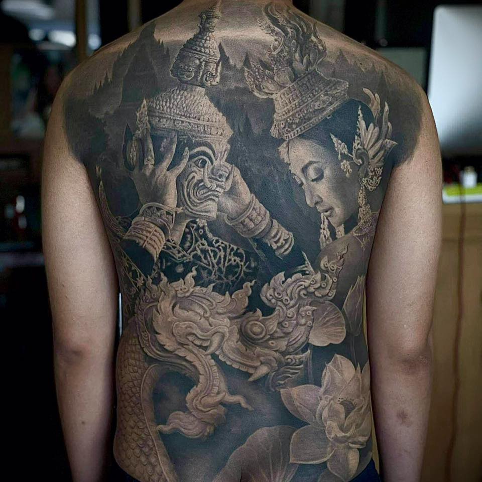 Sak Yant Traditional Thai Tattoo Art V01