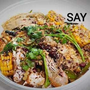 မာလာရှမ်းကော ပွဲသေး ( ပင်လယ်စာ ) | Say - Sushi & Thai & Chicken Rice | yathar