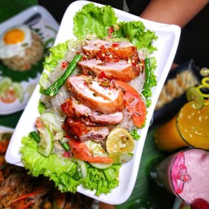 ယိုးဒယားပဲကြာဇံထောင်း (ကြက်ကင်) | Say - Sushi & Thai & Chicken Rice | yathar