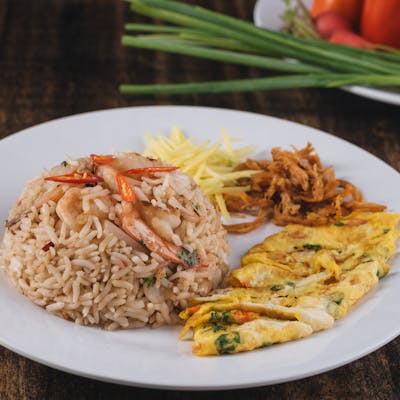 Fried Rice with Fish Paste ငါးပိထမင္းေၾကာ္ | SKY FOOD | yathar