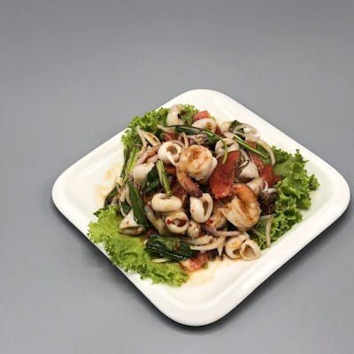 Spicy Seafood Salad Seafood သုပ္ | SKY FOOD | yathar