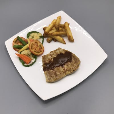 Pork Steak with Pepper Cream Sauce | SKY FOOD | yathar