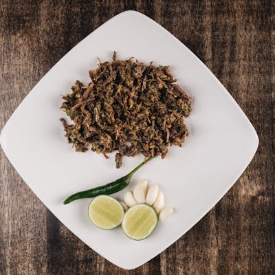 Mutton Tea Leaf Pounded ဆိတ္သားလက္ဖက္ေထာင္း | SKY FOOD | yathar