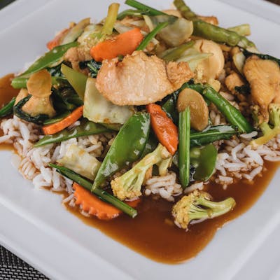 Rice with Vegetables & Chicken ၾကက္ထမင္းေပါင္း | SKY FOOD | yathar