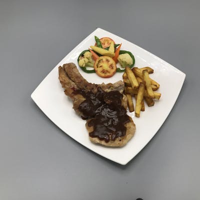 Pork Steak with Pepper Cream Sauce | SKY FOOD | yathar
