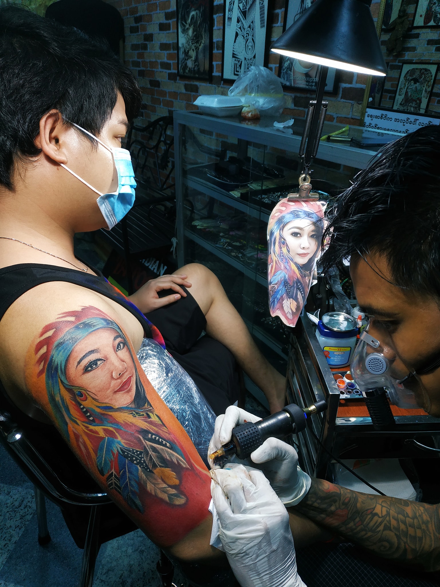 After patronising indian tattoo artist hi-res stock photography and images  - Alamy