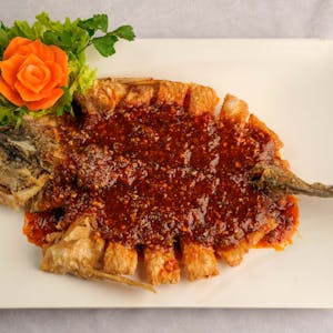 Thai Style Crispy Fish (Sevas) | 31 Pan Tha Khin Cafe & Restaurant | yathar